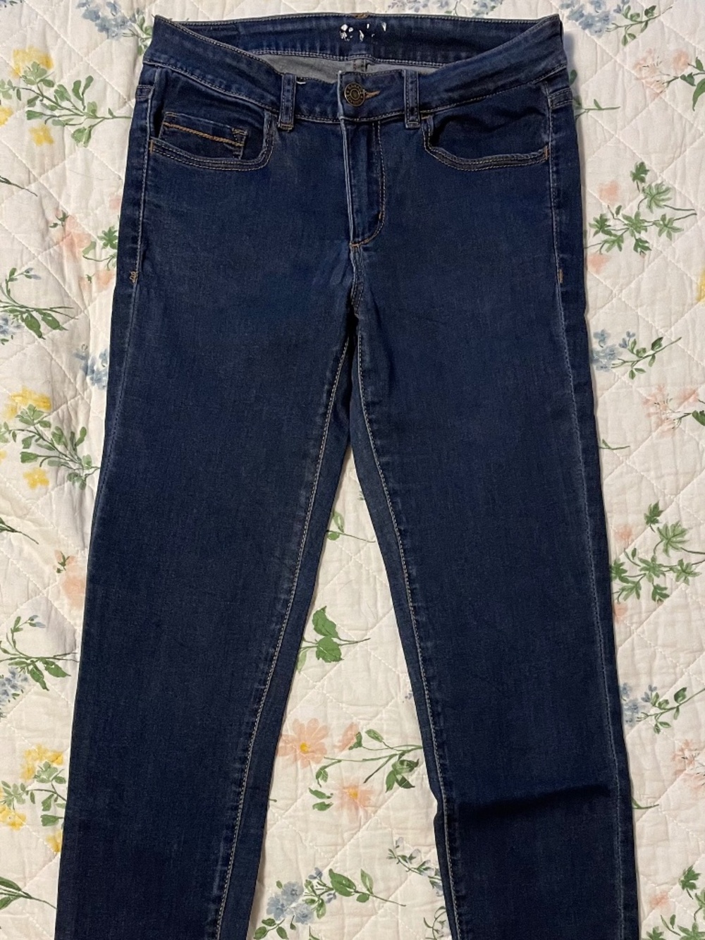 Garage High Waist Dark Denim Stretchy Skinny Jeggings Size 27